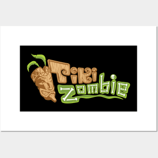 Tiki Zombie Logo Posters and Art